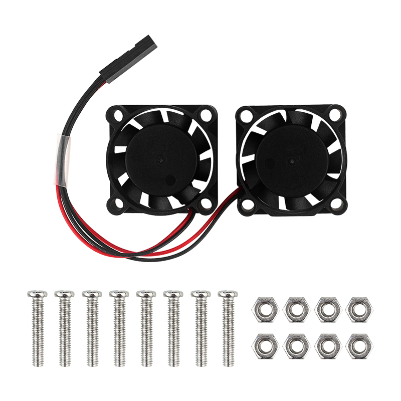 Raspberry Pi Water Cooling Kit - Двойной вентилятор радиатора для Raspberry Pi