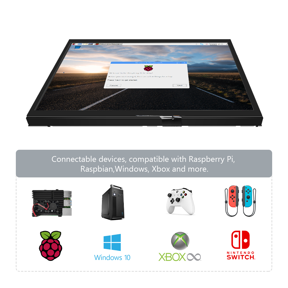10,1-дюймовый ЖК-монитор HDMI  – обзор и цена Raspberry Pi 10.1 Inch Capacitive Touch Screen Ips